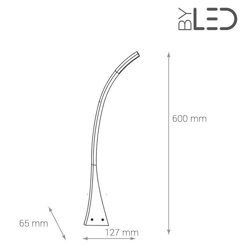 Borne LED extérieure Anthracite - 6 Watts - PROME