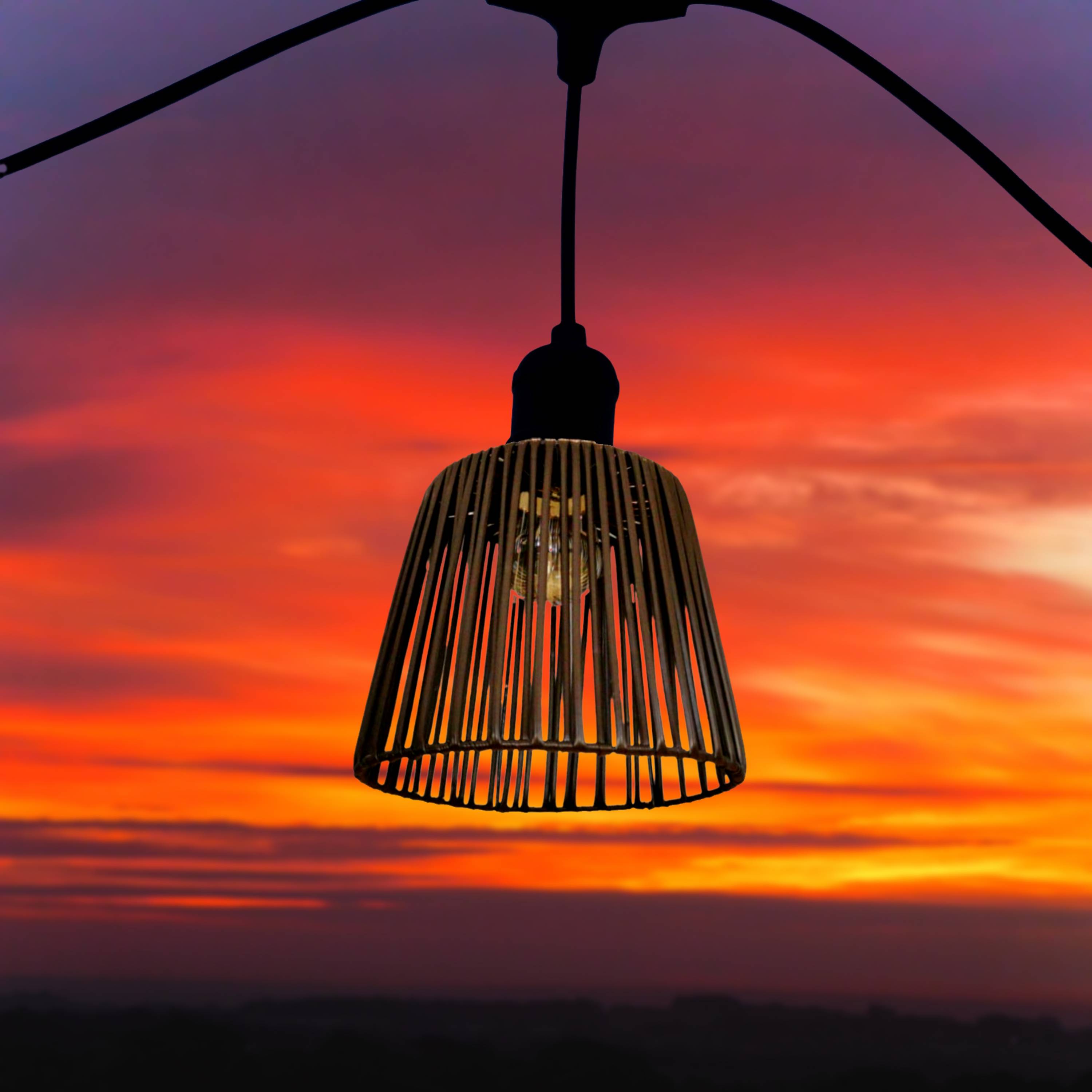 Guirlande Lumineuse LED Extérieur - 31FT (9,45m) - 16 Globes G40 - IP65 - Blanc Chaud
