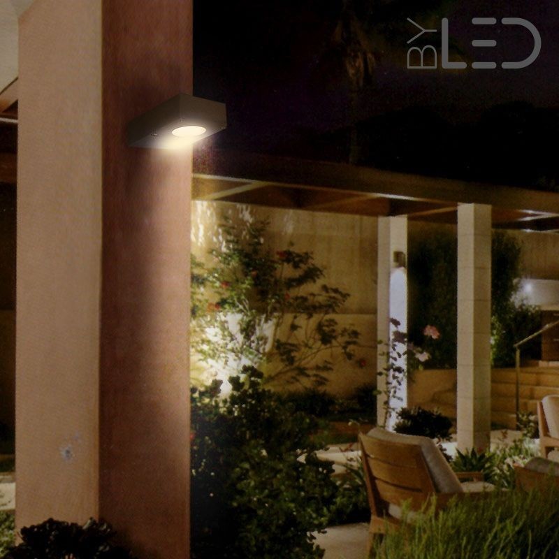 Applique LED murale extérieure anthracite - 6W - 230V - TRACK