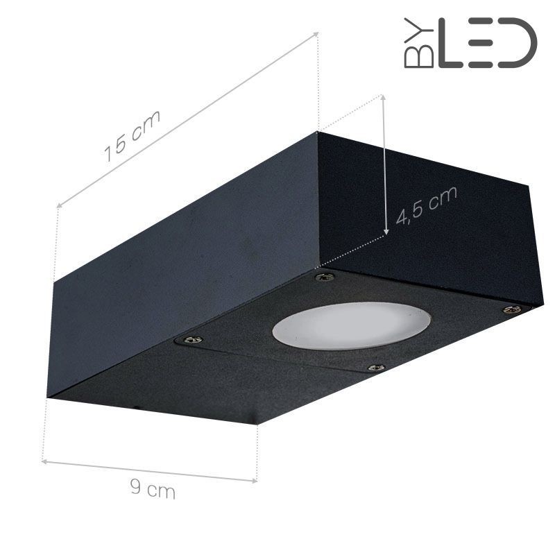 Applique LED murale extérieure anthracite - 6W - 230V - TRACK