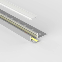 Profilé aluminium encastrable à carreler pour ruban LED - Diffuseur givré - E21 - CRAFT