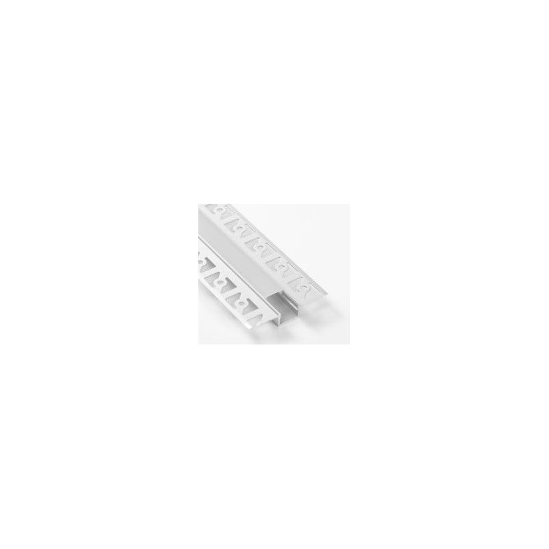 Profilé LED aluminium encastrable à plâtrer - E25 - Diffuseur givré