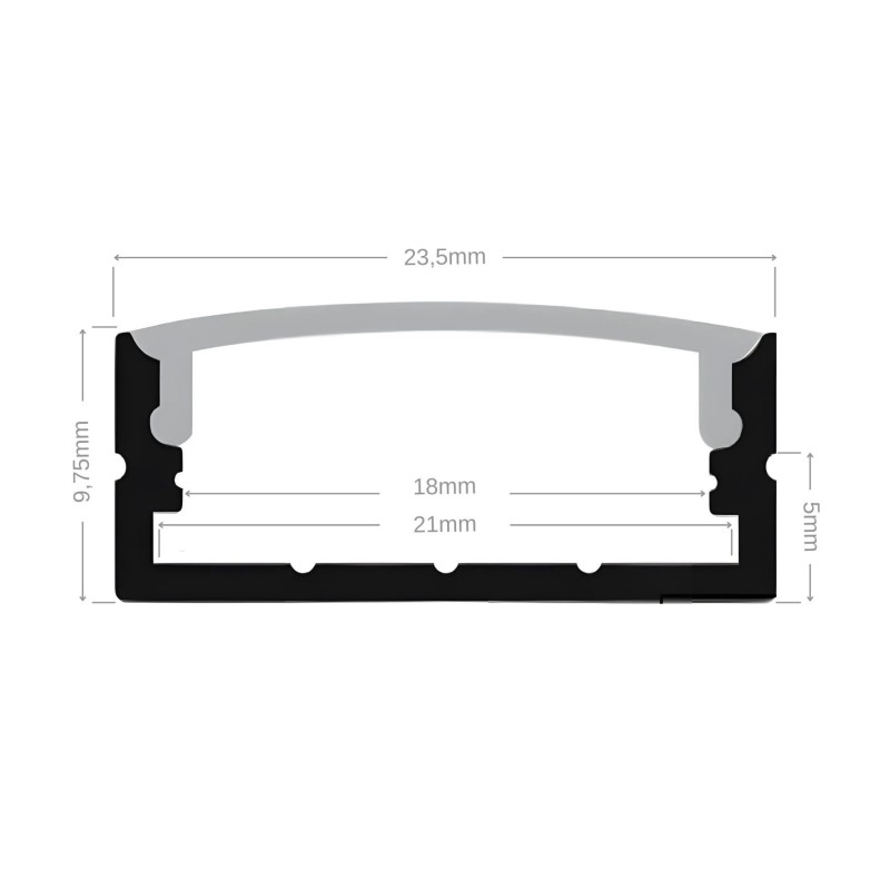 Profilé aluminium pour ruban LED - C29 - CRAFT