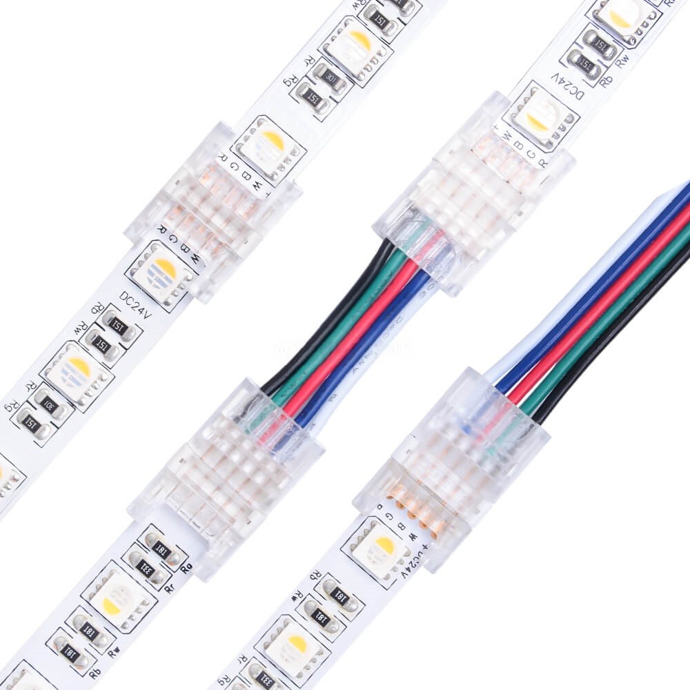 Connecteur Ruban LED 12mm RGB+W vers Fils