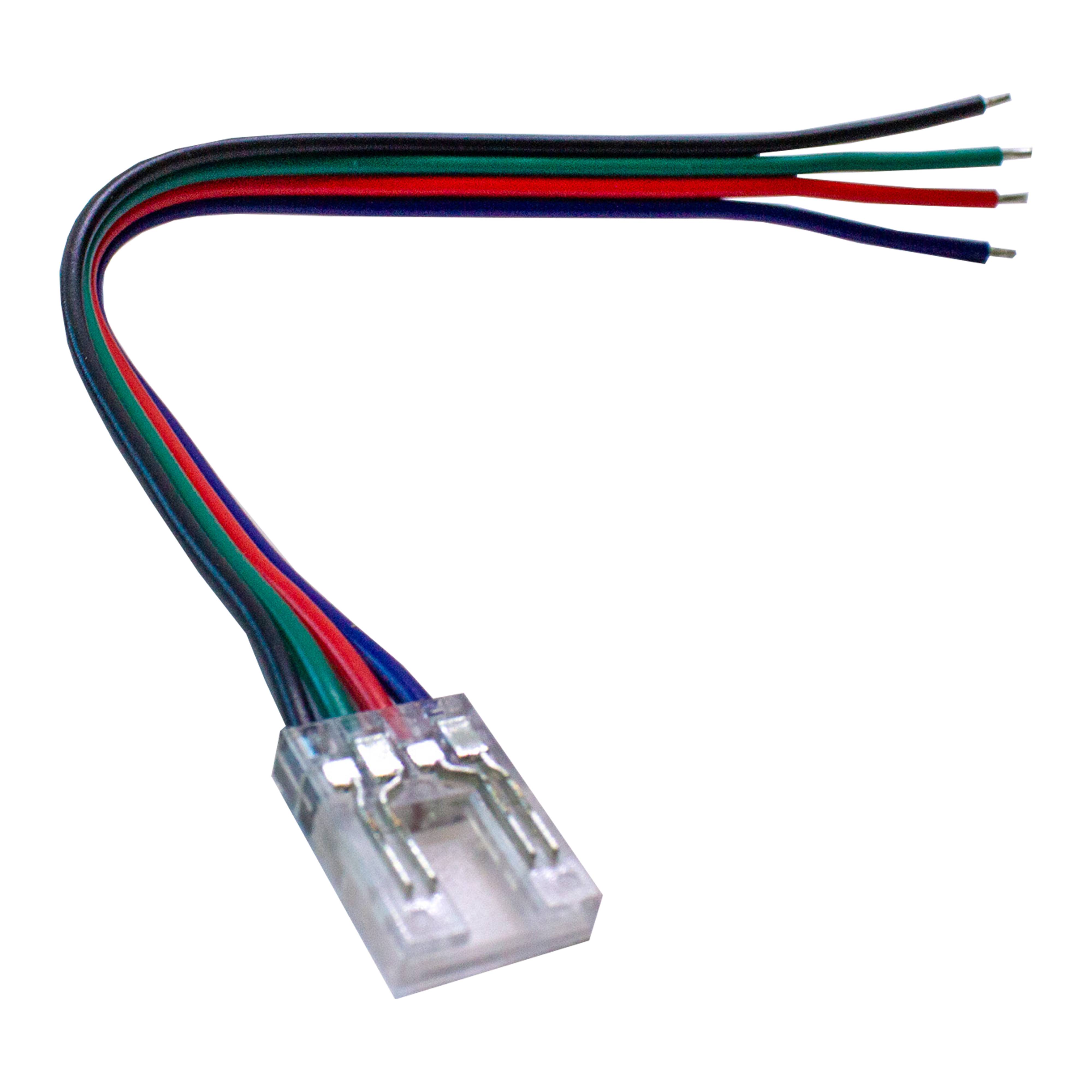 Connecteur ruban LED RGB 10mm pour contrôleur 4 broches