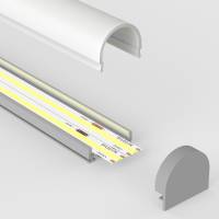 Profilé LED aluminium LED demi-tube - CRAFT - C13