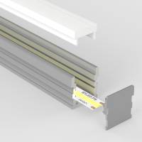 Profilé aluminium sol renforcé pour ruban LED - F03 - CRAFT