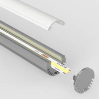 Profilé aluminium tube pour ruban LED - T01 - CRAFT
