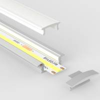 Profilé aluminium blanc encastrable pour ruban LED - E03 - CRAFT