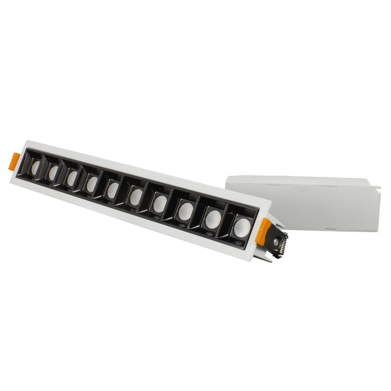 Spot LED encastrable linéaire Blanc 20W - Linea