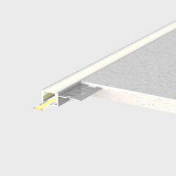 Profilé aluminium encastrable à plâtrer pour ruban LED - Diffuseur givré - E29 - CRAFT