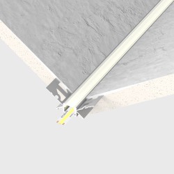 Profilé aluminium encastrable à plâtrer pour ruban LED - Diffuseur givré - E28 - CRAFT