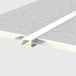 Profilé aluminium encastrable à plâtrer pour ruban LED - Diffuseur givré - E26 - CRAFT