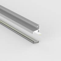 Profilé aluminium étagères en verre 6 mm pour ruban LED - CRAFT - V01