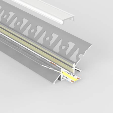 Profilé aluminium encastrable à plâtrer pour ruban LED - E28 - CRAFT