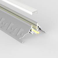 Profilé aluminium d'angle à plâtrer pour ruban LED - E27- CRAFT