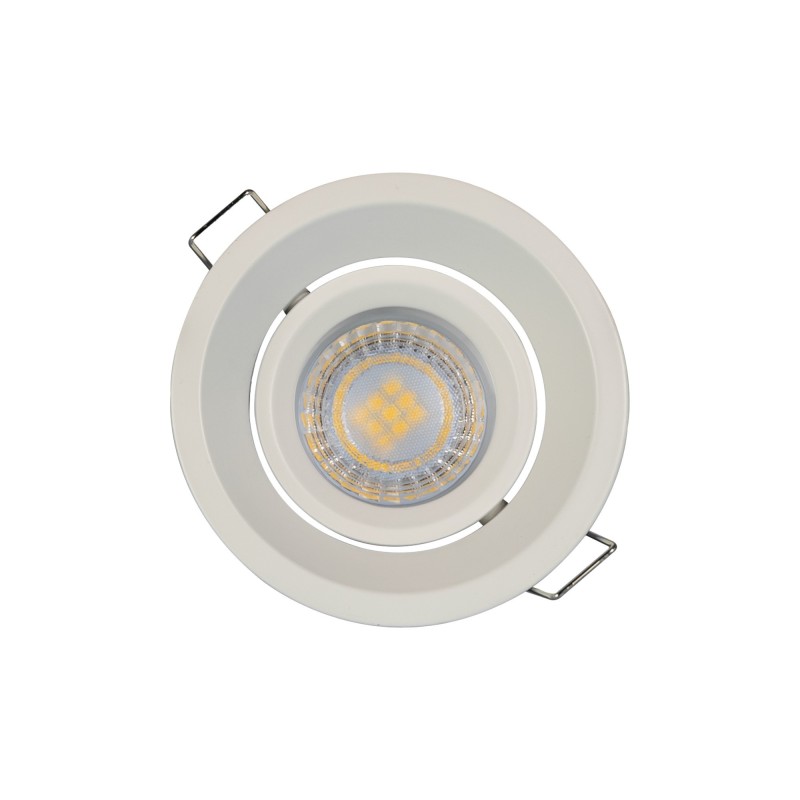 Spot encastrable orientable IP20 pour LED GU10 – COBRA - Blanc