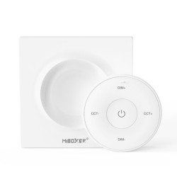 Télécommande Dimmer/CCT murale et portative - MiBoxer K2 - Blanc