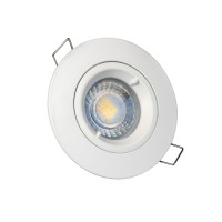 Spot encastrable IP65 pour LED GU10 – rond – blanc