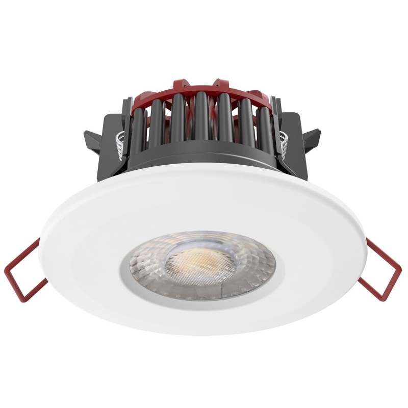 Spot 4CCT BEPOS RT2020 ELITE 8W 230V à bornier intégré Collerette blanche