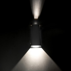 Applique LED murale extérieure Up & Down - 6W - 230V - Anthracite - DUPLX