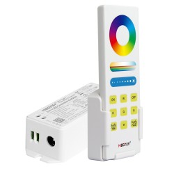 Kit télécommande RGB/RGB+blanc/RGB+CCT  + Contrôleur - MiBoxer FUT043A+