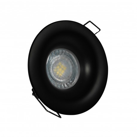 Spot encastrable IP65 pour LED GU10 – CURVE rond – Noir