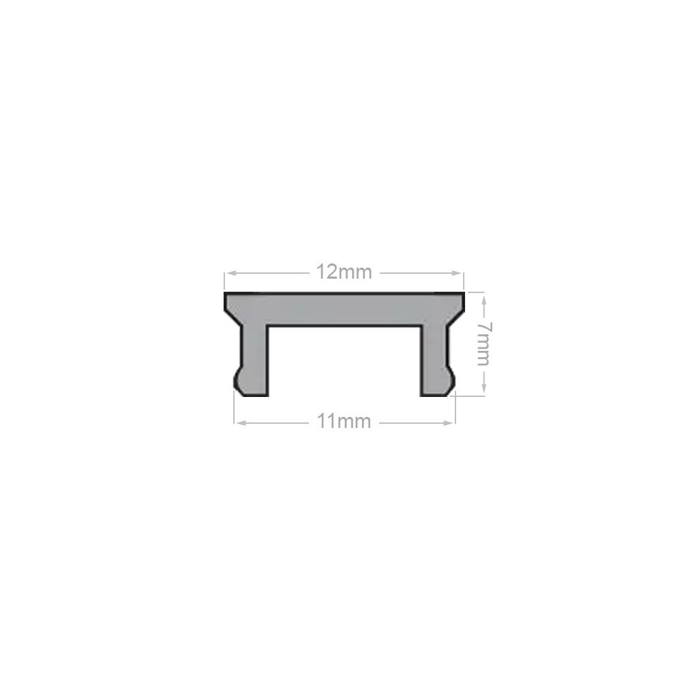 Diffuseur 3M pour profilé E13/E14 et panneaux en tasseaux Leroy Merlin - Fumé