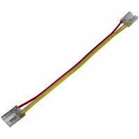 Jonction câblée pour ruban LED CCT 10mm Clipx + câble 15 cm + Clipx