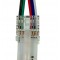 Connecteur pour ruban LED COB RGB 10mm Click + câble 15 cm "Clipx"
