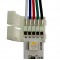 Connecteur ruban LED RGB+W 12mm Click + câble 15 cm + click