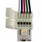 Connecteur ruban LED RGB+W 12 mm câble 15 cm + click