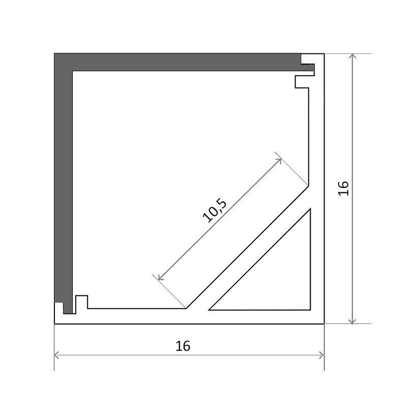 Pack profilé noir – CRAFT – A01  – Carré