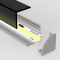 Profilé aluminium d'angle pour ruban LED avec diffuseur carré - A01 - CRAFT