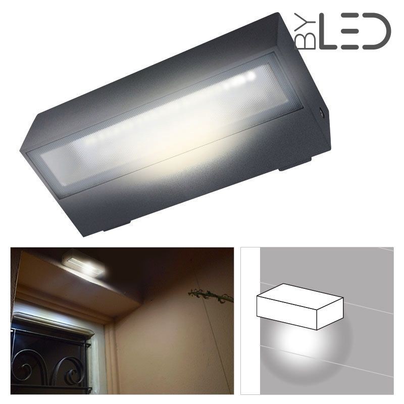 Applique LED murale étanche rectangulaire 6W - 230V - KRISS-06