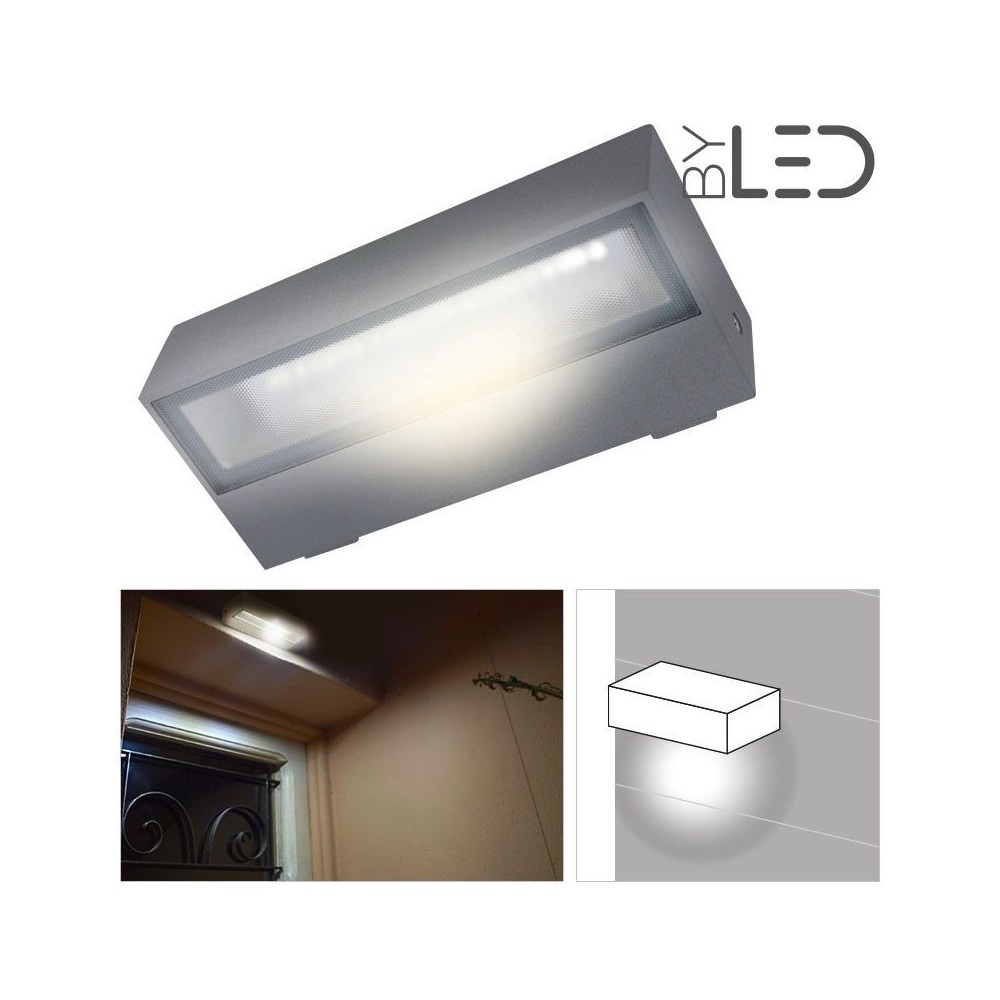 Applique LED murale étanche rectangulaire 6W - 230V - KRISS-06