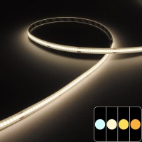 Ruban LED COB lumière continue - 8W/m - IP20 - Blanc - 320 LED/m - 5m - 24V