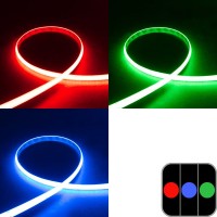 Ruban LED COB couleur lumière continue - 10W/m - IP20 - 480 LED/m - 5m – 24V