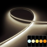 Ruban LED haute fidélité - 14,4W/m - IP65 - Blanc - 180 LED/m - 2835+ - 5m - 24V