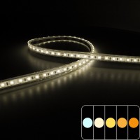 Mini ruban LED 7,5mm de large - 9,6W/m - IP68 - Blanc - 120 LED/m - 2835E - 5m - 24V