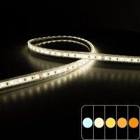 Mini ruban LED 7,5mm de large – 14,4W/m - IP68 - Blanc - 120 LED/m - 2835E - 5m - 24V