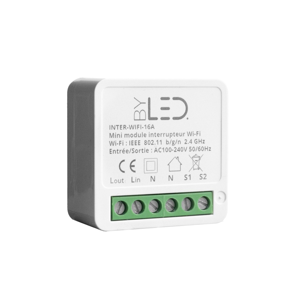 Lot de 5 interrupteurs Wi-Fi Tuya 230V - 16A - ByLED