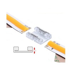 Jonction invisible pour ruban LED COB mono IP20 5mm sans soudure "Clipx"
