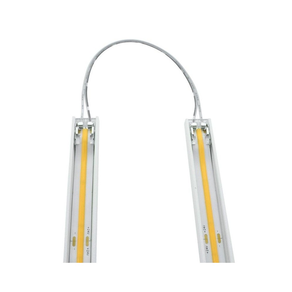 Jonction câblée pour ruban LED mono IP20 5mm sans soudure "Clipx"
