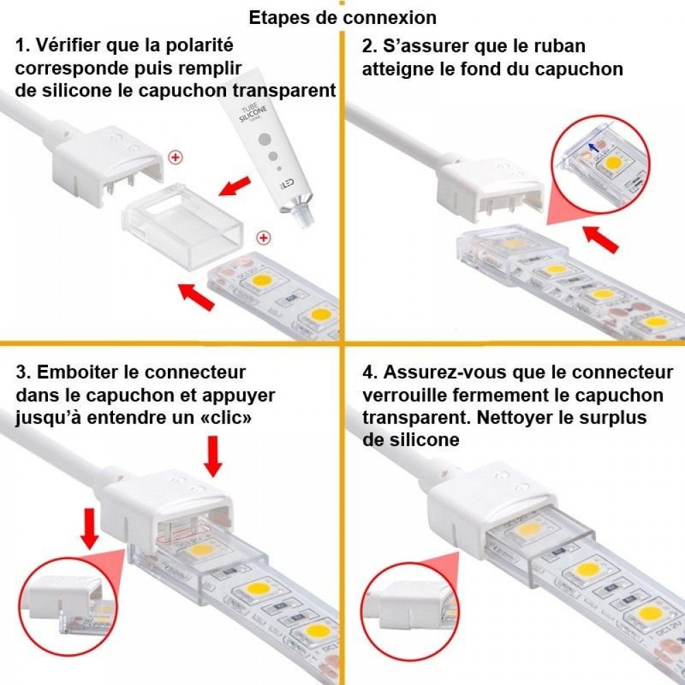 5 x connecteurs de ruban de clôture électrique de VOSS.farming jusqu"à