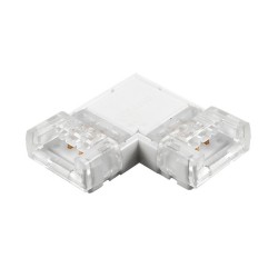 Jonction en L pour ruban LED CCT IP20 10mm sans soudure "Click"