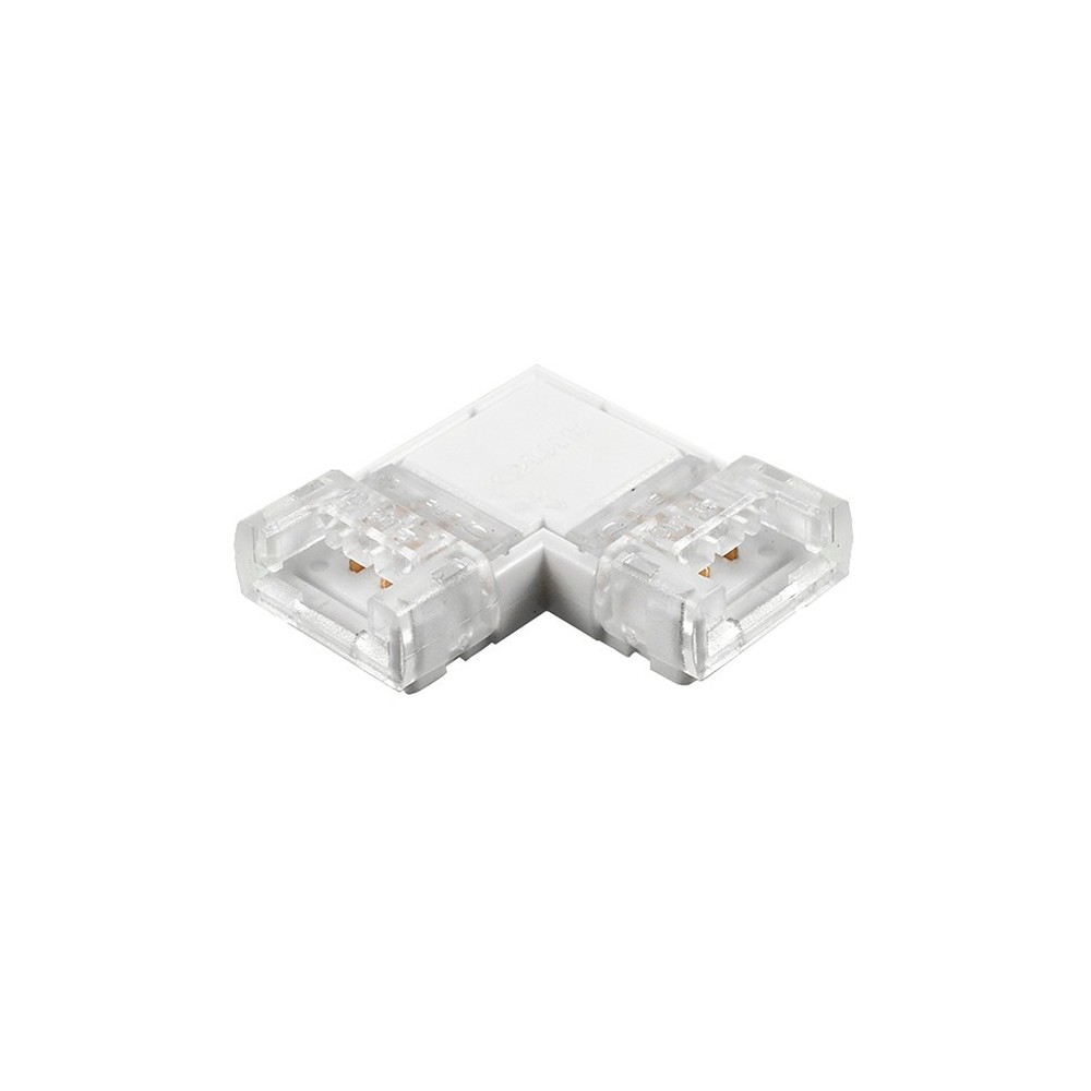 Jonction en L pour ruban LED CCT IP20 10mm sans soudure "Click"