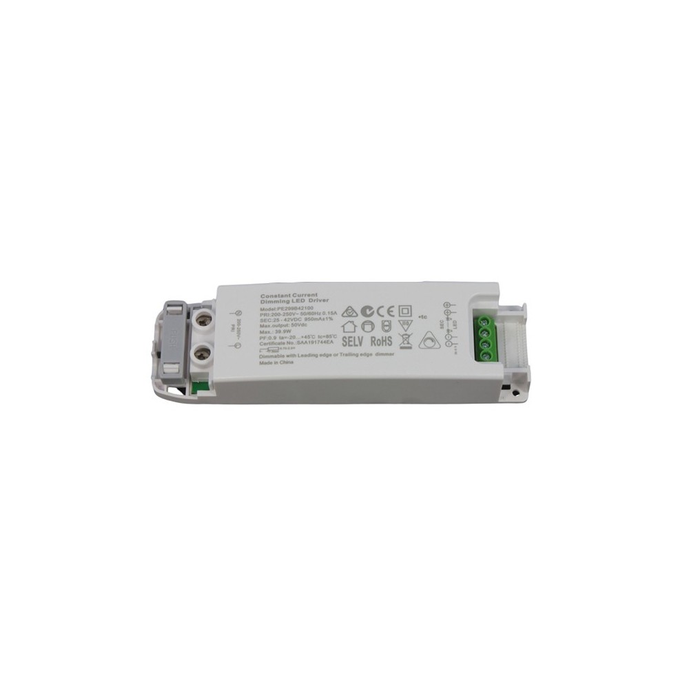 Transformateur dimmable pour dalle LED 40W - 950mA.