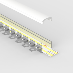 Profilé large encastrable flexible 2D courbes - à enduire pour ruban LED jusqu'à 16 mm - Z06