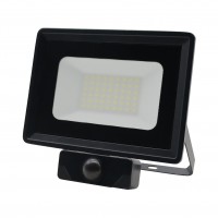 Projecteur LED ultra plat à détecteur orientable - 50W - 230V - Noir - KLINK 50